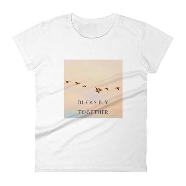 Ducks Fly Together Womens Tee - Conway + Banks Hockey Co.