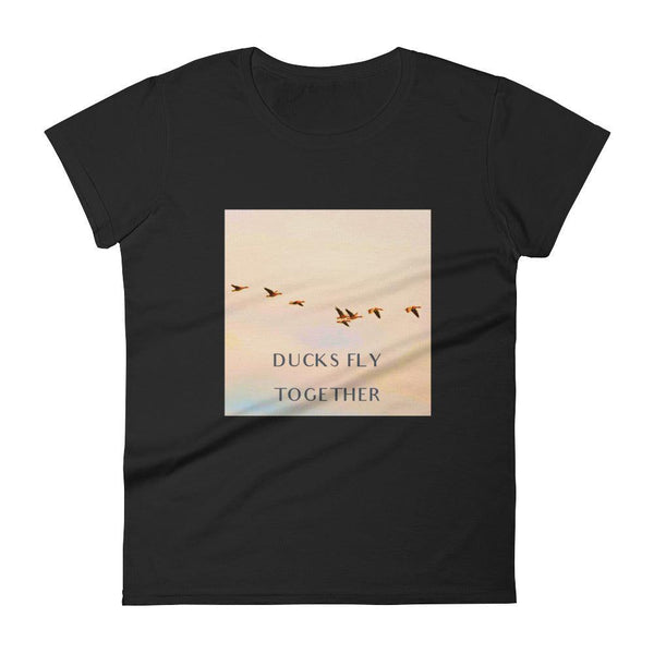 Ducks Fly Together Womens Tee - Conway + Banks Hockey Co.