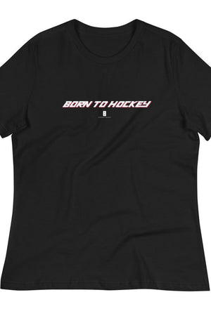 Womens Born To Hockey Core Tee Black - Conway + Banks Hockey Co.