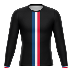 Compression Shirt - Long Sleeve - Set-in - Three-Stripes