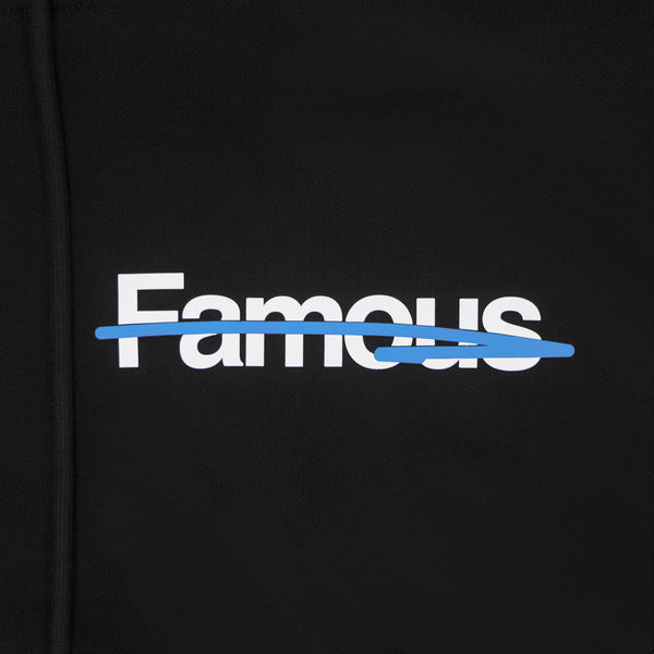 Not Famous "Strive" Terry Hoodie - Midnight Black