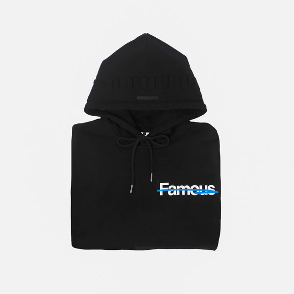 Not Famous "Strive" Terry Hoodie - Midnight Black