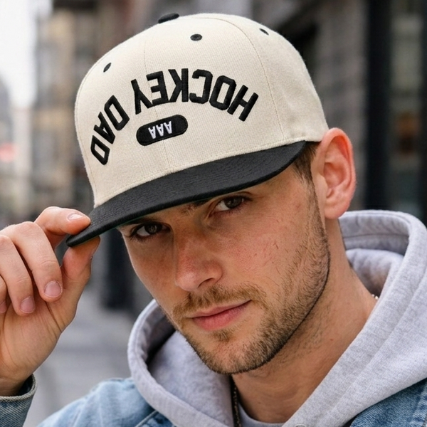 aaa hockey dad reverse snapback model