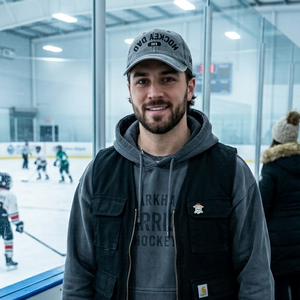 vintage AAA hockey dad reverse hat