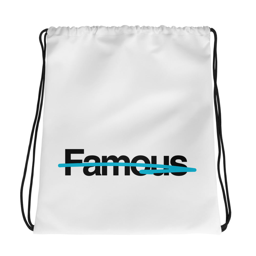 Not Famous Arctic White Drawstring Sports Bag – Conway+Banks Hockey Co.