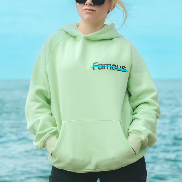 Not Famous "Relentless" Fleece Hoodie - Mint