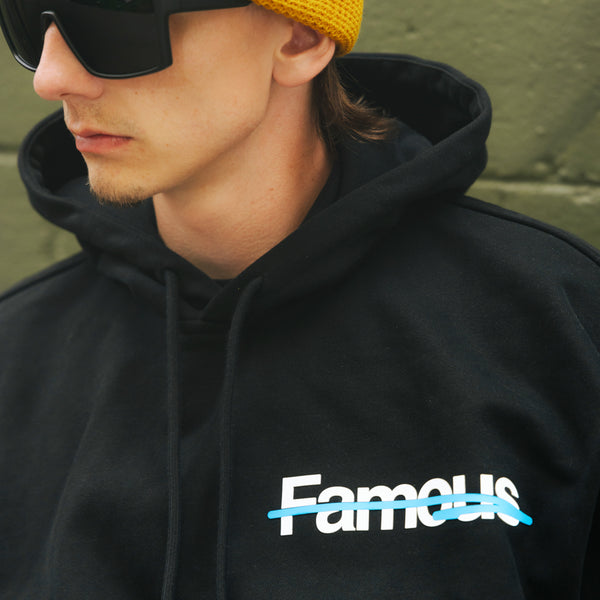 Not Famous "Strive" Terry Hoodie - Midnight Black