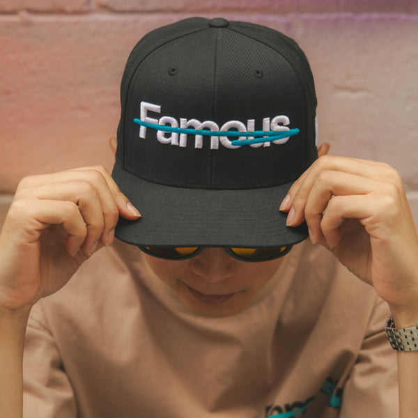 Not Famous "Captivate" Cap - Onyx Aqua