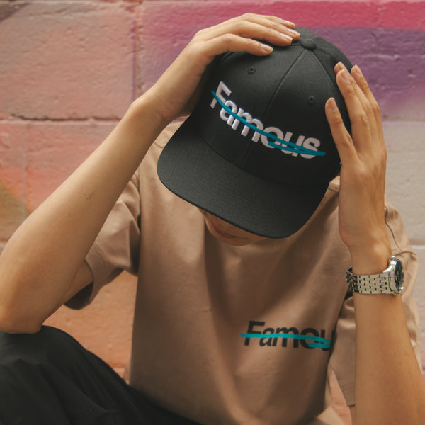 Not Famous "Captivate" Cap - Onyx Aqua