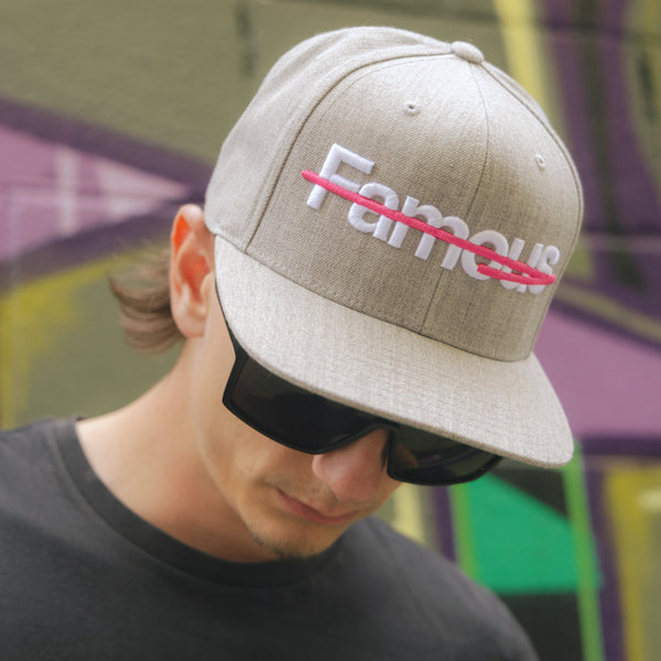 Not Famous "Chase Victory" Cap - Heather Flamingo