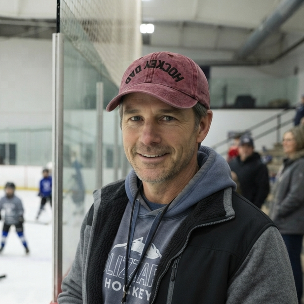 hockey dad hat reverse vintage