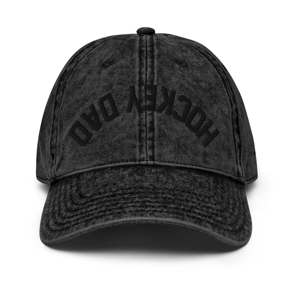 Hockey Dad Reverse Vintage Cotton Twill Cap