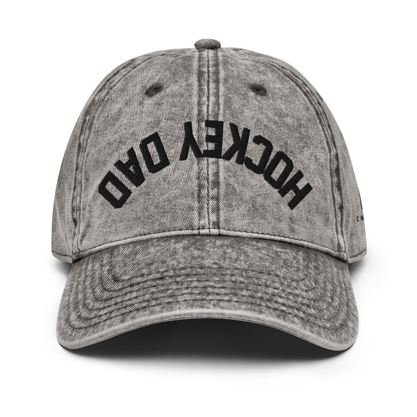 Hockey Dad Reverse Vintage Cotton Twill Cap