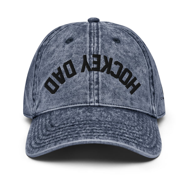 Hockey Dad Reverse Vintage Cotton Twill Cap