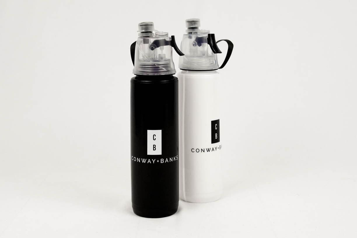 Iron Flask Sports Water Bottle - 3 Lids - 32 oz - Black 