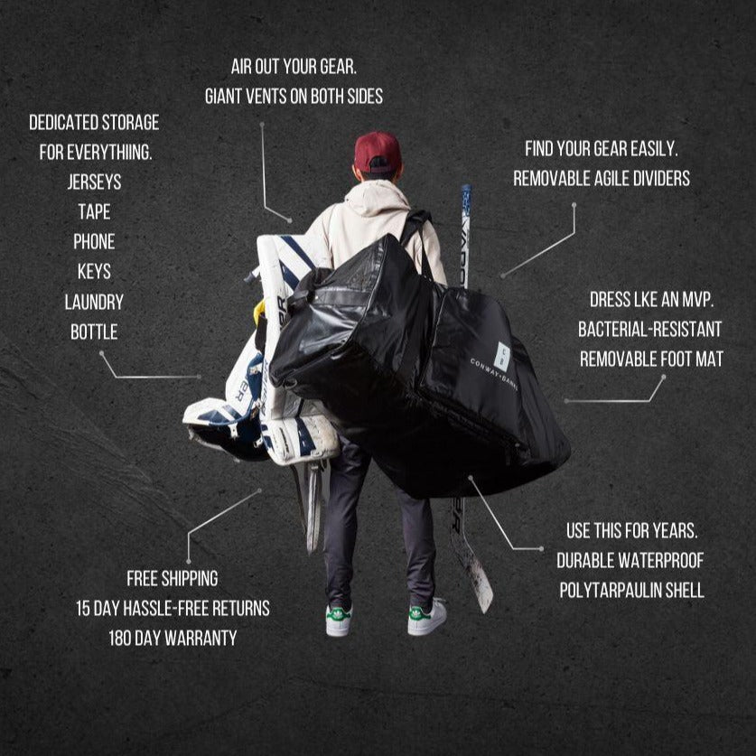hockey gear bag Conway+Banks 10DS Goalie Bag