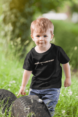 Toddler Born To Hockey Core Tee Black - Conway + Banks Hockey Co.