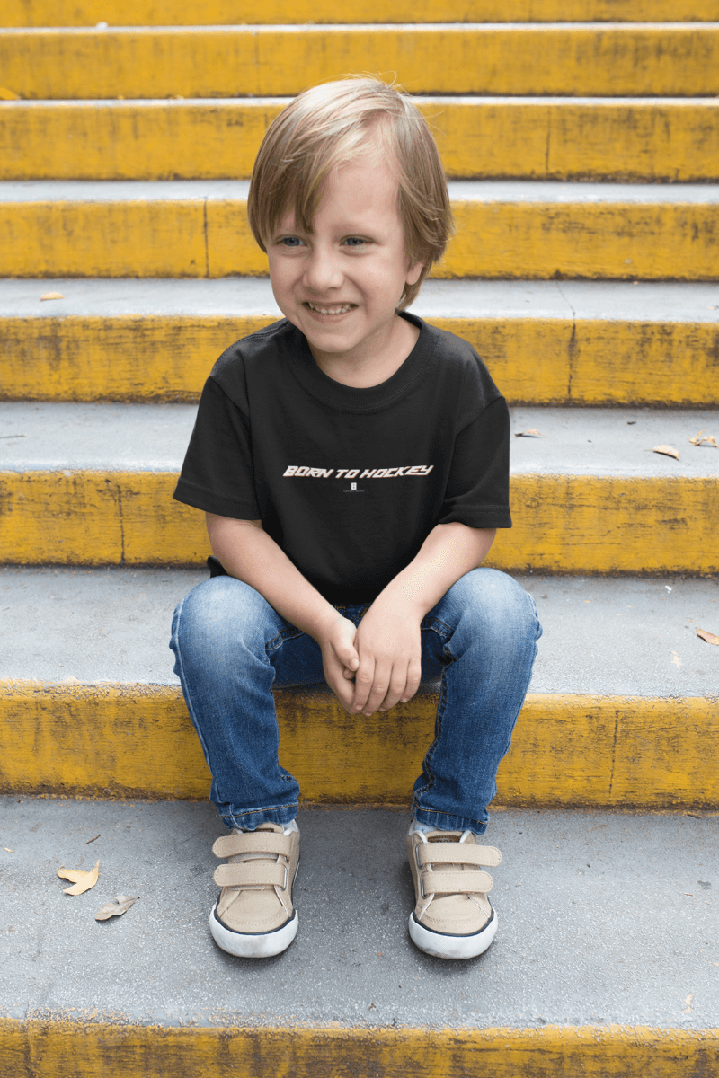 Youth Born To Hockey Core Tee Black