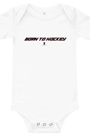 Baby Born To Hockey Core Onesie White - Conway + Banks Hockey Co.