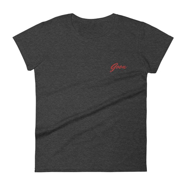 Goon Embroidered Womens Tee - Conway + Banks Hockey Co.