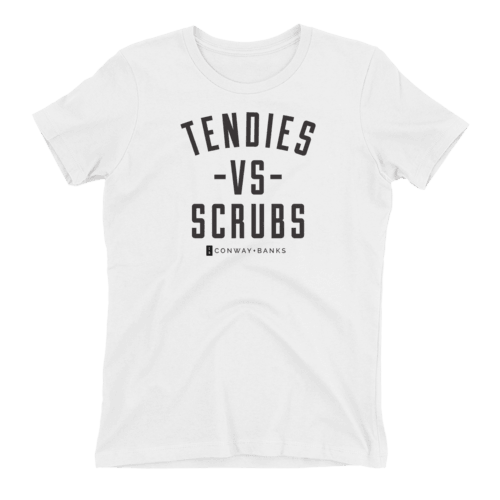 Tendies vs Scrubs Tee Womens - Conway + Banks Hockey Co.