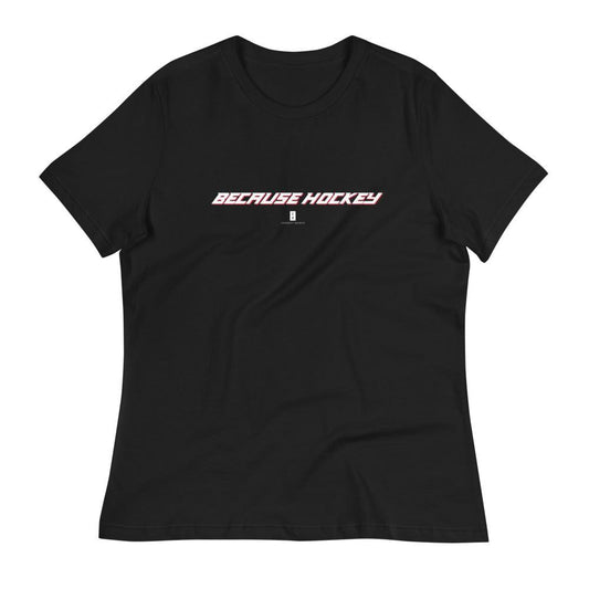 Womens Because Hockey Core Tee Black - Conway + Banks Hockey Co.