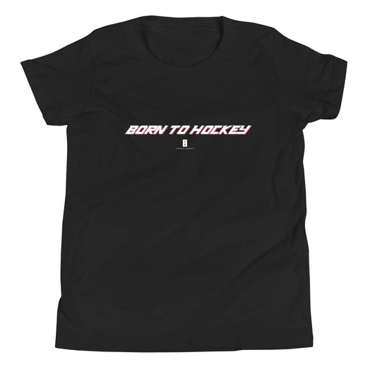 Youth Born To Hockey Core Tee Black - Conway + Banks Hockey Co.